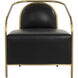 Cicero Cantina Black Lounge Chair